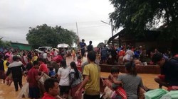 Nạn nhân tại Sanamxay.