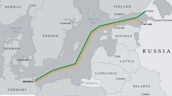 Dự án Dòng chảy phương bắc II (đường màu vàng đứt đoạn).