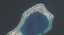 Đường băng và những cấu trúc mà Trung Quốc xây dựng phi pháp trên đá Subi thuộc quần đảo Trường Sa của Việt Nam.