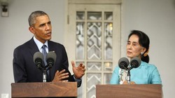 Tổng thống Obama và bà Aung San Suu Kyi.