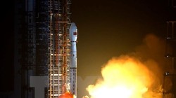 Tên lửa đẩy Trường Chinh-4C mang theo vệ tinh Dao Cảm-29 rời bệ phóng tại Trung tâm phóng vệ tinh Thái Nguyên thuộc tỉnh Sơn Tây, miền bắc Trung Quốc ngày 27/11. (Nguồn: THX/TTXVN)