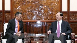 Chủ tịch nước Trần Đại Quang tiếp ông Indronil Sengupta, Tổng Giám đốc Tập đoàn TATA (ẤN Độ) tại Việt Nam. (Ảnh: Nhan Sáng/TTXVN)