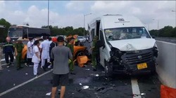 Hiện trường vụ tai nạn.