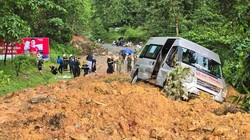 Khu vực nơi xảy ra sạt lở.