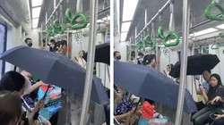 Khách đi tàu Cát Linh - Hà Đông phải che ô: Hà Nội Metro nói gì?