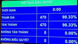 Quốc hội chính thức thông qua sửa Hiến pháp, đánh dấu thời khắc lịch sử