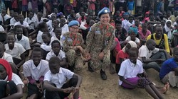 Nỗi lòng người lính trở về từ Nam Sudan. Ảnh: P.T.T.T