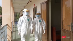 Bác sĩ ở BV Dã chiến TP.HCM. Ảnh: N.T