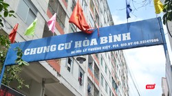 Chưa ghi nhận có sự lây lan COVID-19 ở chung cư Hòa Bình. Ảnh: N.T