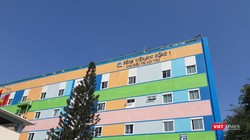 BV Nhi đồng 1 TP.HCM được thực hiện xét nghiệm COVID-19. Ảnh: N.T