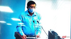 Tường trực UBND TP.HCM phê bình nghiêm khắc Sở Tài nguyên - Môi trường. (Ảnh chụp lại màn hình video ghi lại cuộc họp).