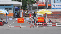 Bệnh viện quận Tân Phú phong tỏa vào ngày 28/5. Ảnh: HCDC