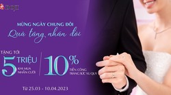 Mừng ngày chung đôi – Quà tặng nhân đôi cùng trang sức cưới DOJI