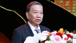 Tổng Bí thư Tô Lâm phát biểu tại Diễn đàn quốc gia về doanh nghiệp công nghệ số Việt Nam lần thứ VI. Ảnh: Đăng Khoa.