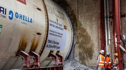 Khởi động robot khoan hầm "Táo bạo" của Metro Nhổn - ga Hà Nội