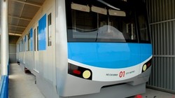 Mô hình tuyến metro số 1 đang được trưng bày.
