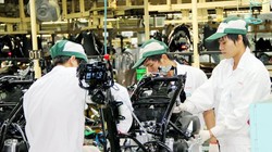 Lắp ráp xe máy của Honda Việt Nam tại nhà máy ở tỉnh Vĩnh Phúc