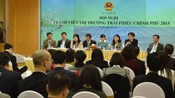 Hội nghị thành viên thị trường trái phiếu chính phủ diễn ra đầu năm 2015. Ảnh: Hiệp hội Thị trường trái phiếu - VBMA