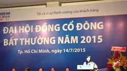 Bà Nguyễn Thị Phi Loan phát biểu tại ĐHCĐ Southern Bank 