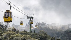 Cáp treo trên đỉnh Bà Nà