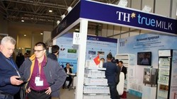 Gian hàng của TH true MILK tại Triển lãm Thực phẩm Quốc tế Moscow 2015