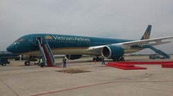 Chiếc máy bay AirbusA350 đầu tiên của Vietnam Airlines. (Ảnh: Tuổi trẻ)