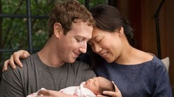 Mark Zuckerberg và vợ - Priscilla Chan cùng con gái vừa chào đời. Ảnh: Mark Zuckerberg