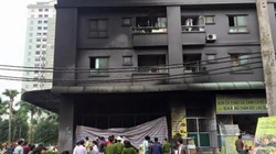 Hình ảnh cháy tại chung cư XaLa