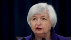 Bà Janet Yellen, chủ tịch FED, tại cuộc họp báo hôm 16-12. Ảnh: Reuters