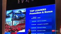 Buổi giới thiệu huy động vốn "chơi coin" tại một khách sản lớn ở Hà Nội tháng 12/2017. Ảnh: VT