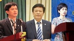 Từ trái qua: Ông Lê Quang Tùng, ông Nguyễn Duy Thăng và bà Nguyễn Thị Phú Hà. Ảnh: VGP