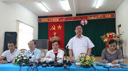 Tổ công tác của Bộ GTĐT công bố sai phạm thi THPT tại Sơn La ngày 23/7. Nguồn: Dân trí