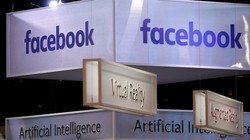 Logo Facebook tại một sự kiện ở Paris năm ngoái. Ảnh: Reuters