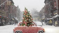 Các nhà sáng chế lấy cảm hứng thiết kế cây thông Giáng sinh mini này từ các cỗ xe tuần lộc. Nguồn: imotobank