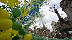 Tất cả bóng bay thả tại Sao Paulo được sản xuất bằng chất liệu có thể phân hủy tự nhiên để tránh ảnh hưởng tới môi trường. Nguồn: yandex