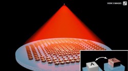 Một nhóm nghiên cứu tại MIT đã phát triển và thử nghiệm một "siêu thấu kính" mới có khả năng thay đổi tiêu cự theo nhiệt độ mà không cần bộ phận chuyển động (Ảnh: New Atlas)