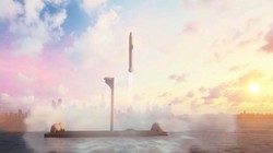 SpaceX xây dựng cảng vũ trụ trên biển (Ảnh: Techh Crunch)