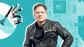 Jensen Huang, ông chủ hãng sản xuất chip khổng lồ Nvidia từng là nhân viên bồi bàn nhà hàng (Ảnh: The Times).
