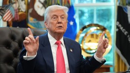 Tổng thống Mỹ Donald Trump tại Phòng Bầu dục, Washington, DC, ngày 14/8. Ảnh: Getty.