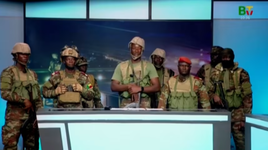 Binh lính tuyên bố đảo chính quân sự ở Benin vào ngày 7/12 trên kênh truyền hình quốc gia. Ảnh: Reuters.