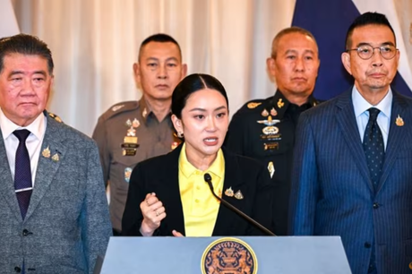 Thủ tướng Thái Lan Paetongtarn Shinawatra phát biểu trong cuộc họp báo tại Tòa nhà Chính phủ, Bangkok, Thái Lan vào ngày 19/6. Ảnh: Reuters.