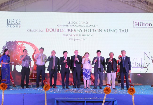 BRG Group đưa thương hiệu DoubleTree by Hilton tới thành phố biển Vũng Tàu Lễ động thổ Dự án Khách sạn DoubleTree by Hilton Vũng Tàu - Ảnh: BRG