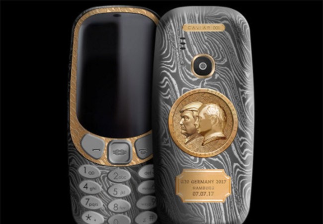 Xuất hiện Nokia 3310 phiên bản đặc biệt “Putin và Trump” 3310 phiên bản "Putin-Trump"