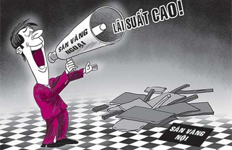 Sàn vàng ngoại cũng không an toàn Sàn vàng ngoại cũng không an toàn