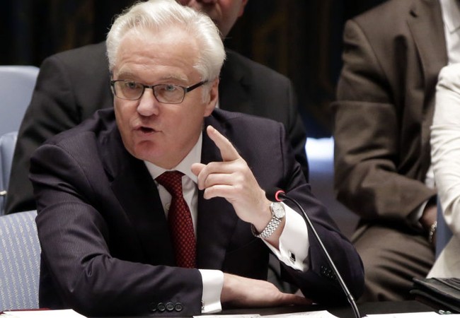 Nga ra điều kiện cho việc ngừng bắn ở Syria Đại diện thường trực của Nga tại LHQ Vitaly Churkin