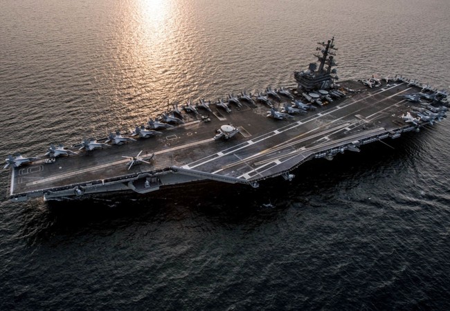 Biển Đông: Mỹ điều tàu sân bay USS Ronald Reagan tuần tra Tàu sân bay USS Ronald Reagan của Mỹ