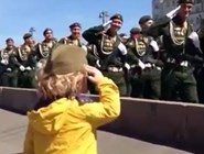 Những điều thú vị quanh lễ diễu binh Ngày Chiến thắng của nước Nga Chỉ huy nhí Ilya Kazansky (4 tuổi rưỡi)