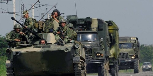 Nhiều vũ khí hạng nặng ‘biến' khỏi các kho niêm phong ở Ukraine Vũ khí của quân ly khai ở miền Đông Ukraine. Ảnh: Reuters