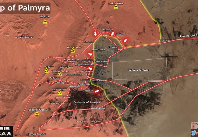 Lực lượng Tigers giành được cao điểm khống chế Palmyra Lực lượng Tigers giành được cao điểm khống chế Palmyra