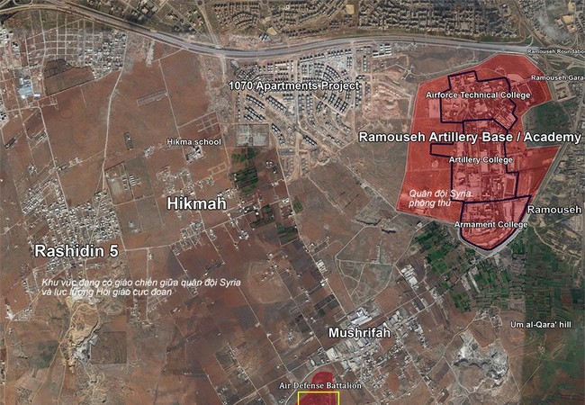 Video chiến sự Aleppo: 12.000 tay súng thánh chiến sắp vào bão lửa Bản đồ chiến sự Aleppo tính đến ngày 23.10.2016